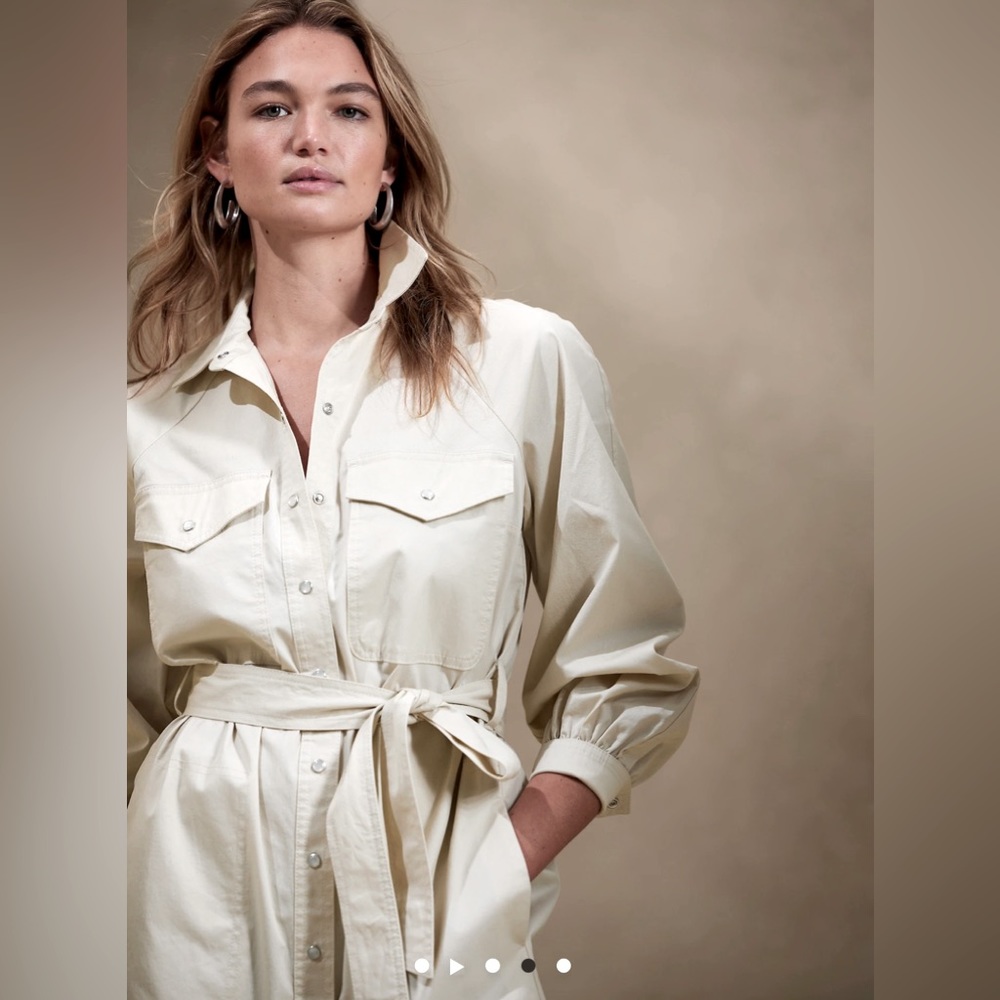 NWT Banana Republic utility shirt dress